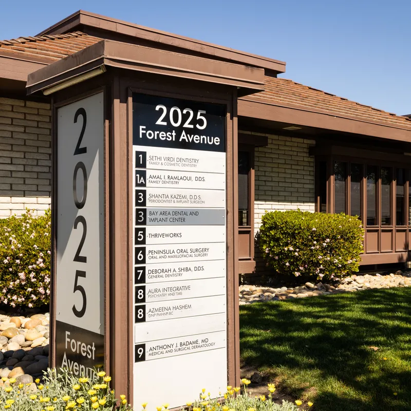 Bay Area Dental & Implant Center exterior signage